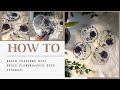 HOW TO RESIN | Geode Resin Coasters with Dried Flowers & gold edge Tutorial | How to prevent bubbles