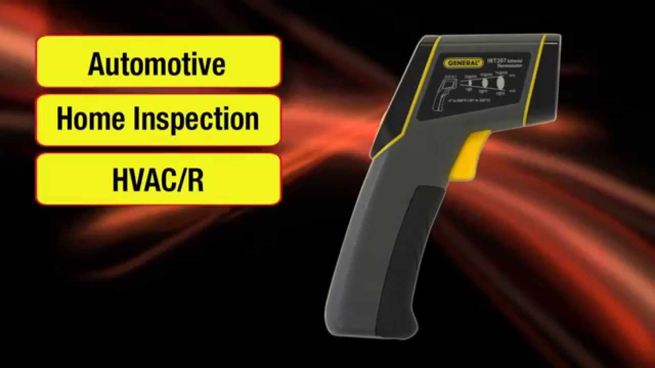 IRT207 81 MIDRANGE INFRARED THERMOMETER YouTube
