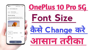 OnePlus 10 Pro 5G Font Size Change kare | How to Change Font Size