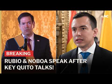 JOINT STATEMENTS: Marco Rubio & Daniel Noboa Speak in Quito | U.S.-Ecuador Security Talks | AC1Z