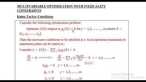 EC363 OPTIMIZATION TECHNIQUES MODULE 1 Part4
