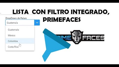 PrimeFaces, Filtro ComboBox, Autocomplete, Parte 1