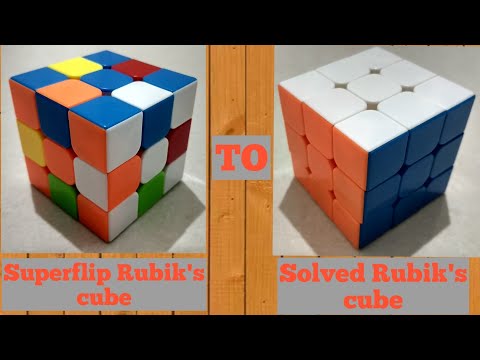 How to solve 3X3 Rubik's superflip pattern