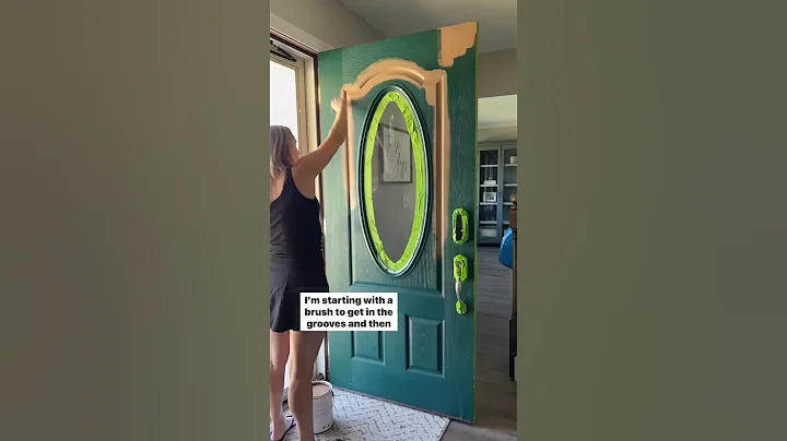 Front Door Upgrade: DIY Faux Wood Front Door Transformation