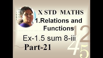 10th Maths Ex 1.5 sum 8 iii Composition of Functions-Gomathidharmarajan