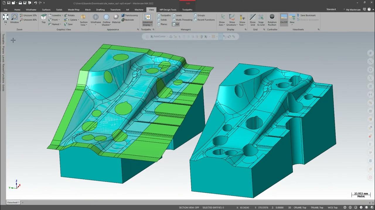 Mastercam 2023 Cursos Mastercam Milling YouTube
