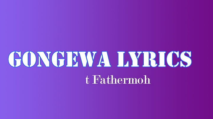 SSARU FT FATHERMOH, MOTIF DI DON-GONGEWA (OFFICIAL LYRICS)