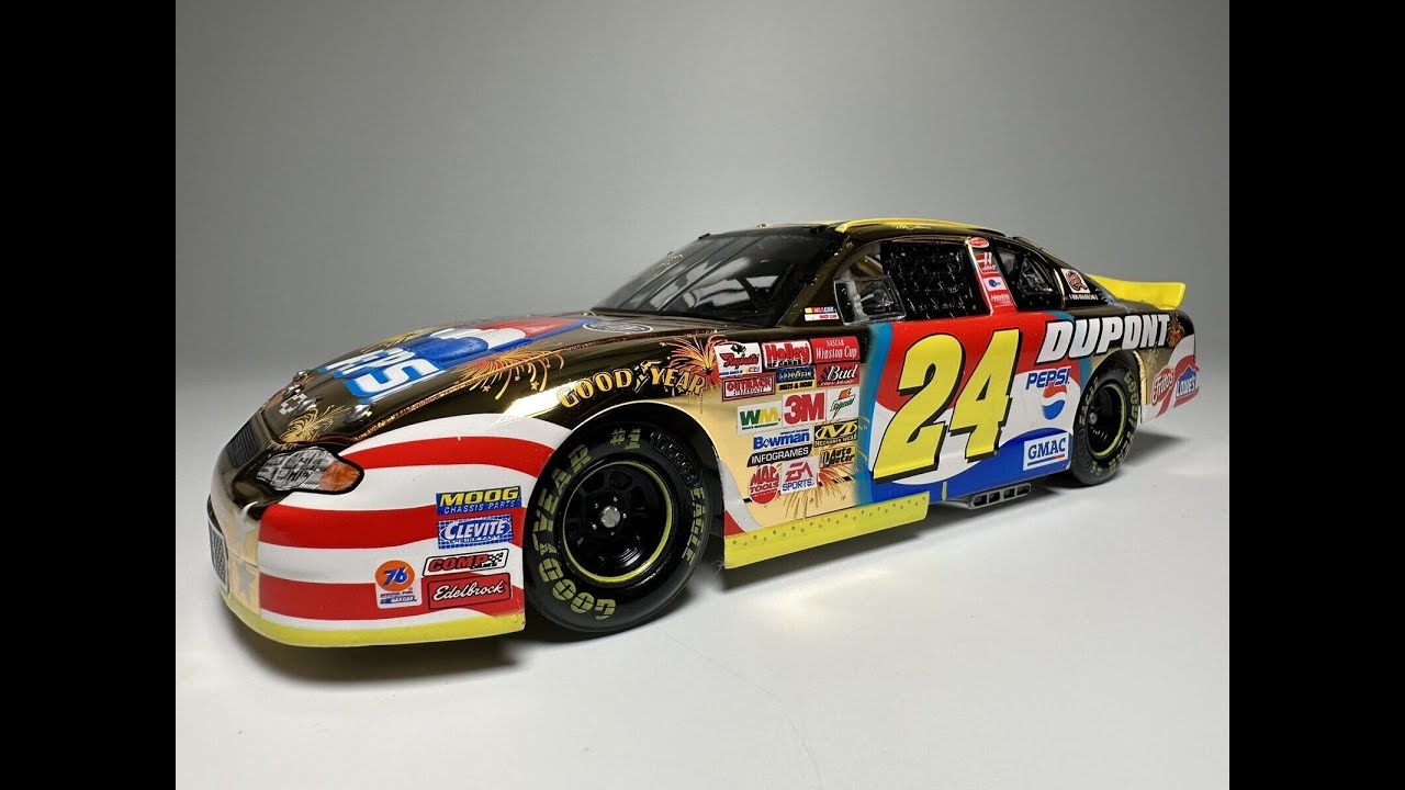 Modellino 1:24 Action Jeff Gordon, Chevrolet Monte Carlo #24 DuPont/Pepsi/Talladega Del 2002. Nuovo, Edizione Limitata.