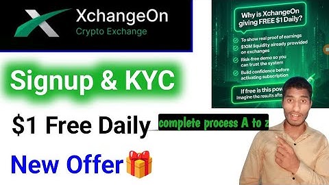 new crypto exchange offer today | xchangeon account kaise banaye | xchangeon account create