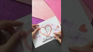 (For Valentine Gift Idea)Open Heart - Pop up card - Cute Gift Card Idea❤️ #shorts #trending #craft