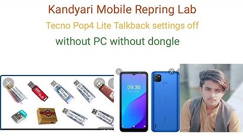 tecno Pop4 Lite talkback setting off