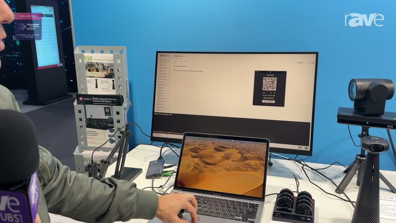 ISE 2026: IPEVO Demonstrates Vurbo.ai Transcription/Translation Software