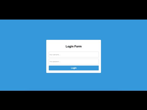 How to design Login form using HTML5 and CSS3