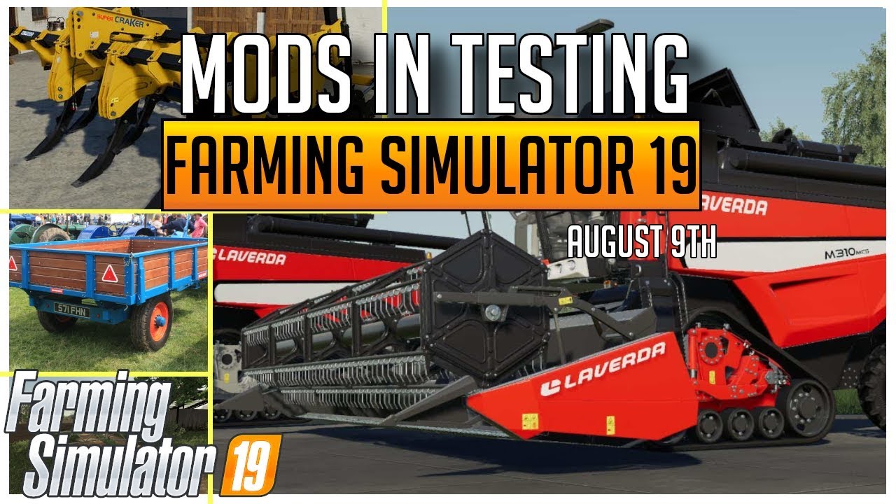 NEW HARVESTER IN TESTING | MODS IN TESTING | FARMING SIMULATOR 19 - YouTube