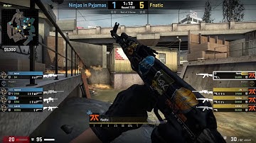 CS:GO POV Demo Fnatic flusha (25/11) vs NiP (de_overpass)
