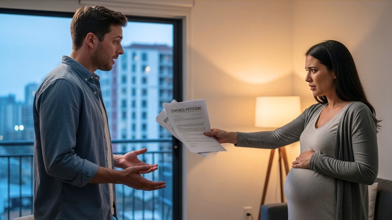 He Thought His Pregnant Wife Would Never Know — Until She Appeared with Divorce Papers