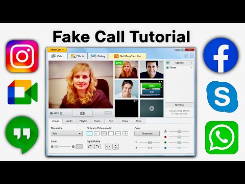 How to make FAKE VIDEO Call Using ManyCam (Complete Guide)