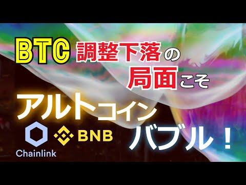 ビットコイン調整下落の局面こそアルトコインバブル!