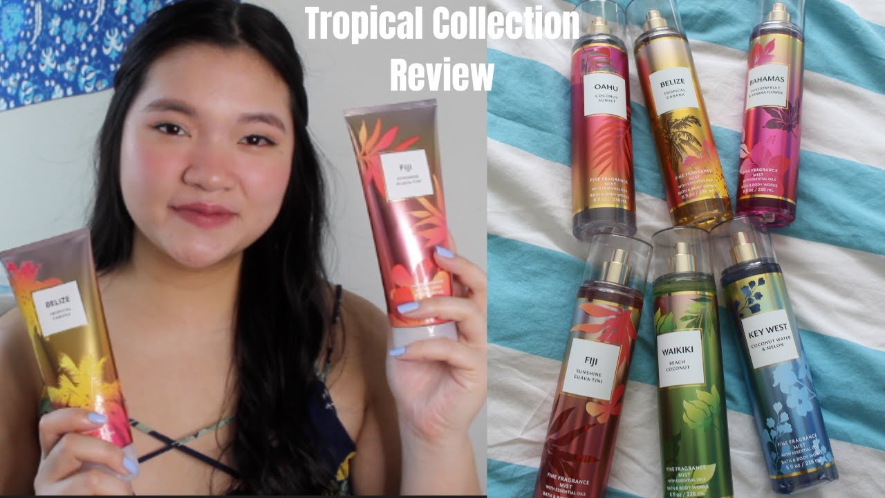 BATH & BODY WORKS FULL TROPICAL COLLECTION REVIEW & RANKING!