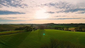 Drone video of the Gers Region South-West France Winter 2024 edition 4K