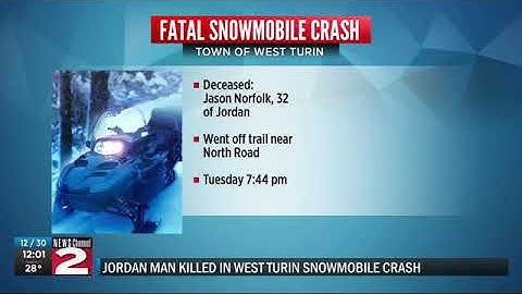 Man killed in snowmobile crash in Lewis County