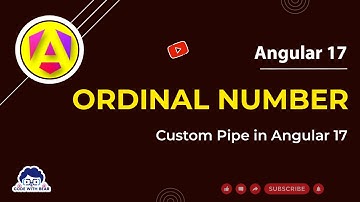 Ordinal Number Custom Pipe in Angular 17 | angular 17 tutorial #angular #angular17