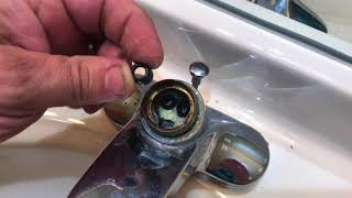 How to fix a leaky delta style bathroom faucet