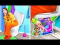 Biz Barbie'nin Gizli Odasını Yaptık! Bebeğim İçin Harika Hileler ve El İşleri - 123 GO! tarafından