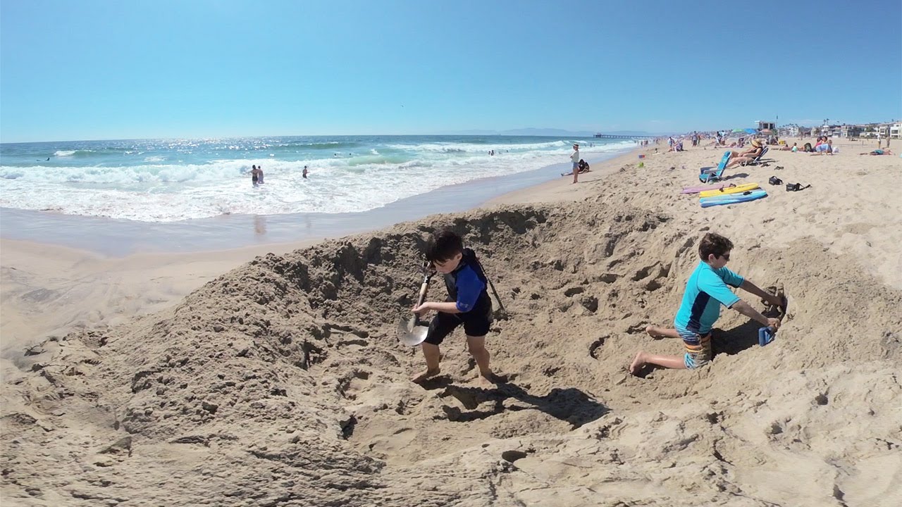Sand Fort in Manhattan Beach, California
