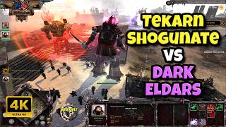 Tekarn Shogunate Clash with Dark Eldar – Unification Mod Gameplay #dow #dawnofwar #rts #rtsgameplay