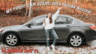 MY FIRST CAR TOUR (2010 Honda Accord) | Vlogmas day 11 2020