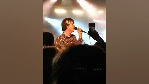 Johnny Marr invites fan to play This Charming Man. Exeter 28th June 2019