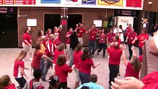 Throwback Staff Flash Mob