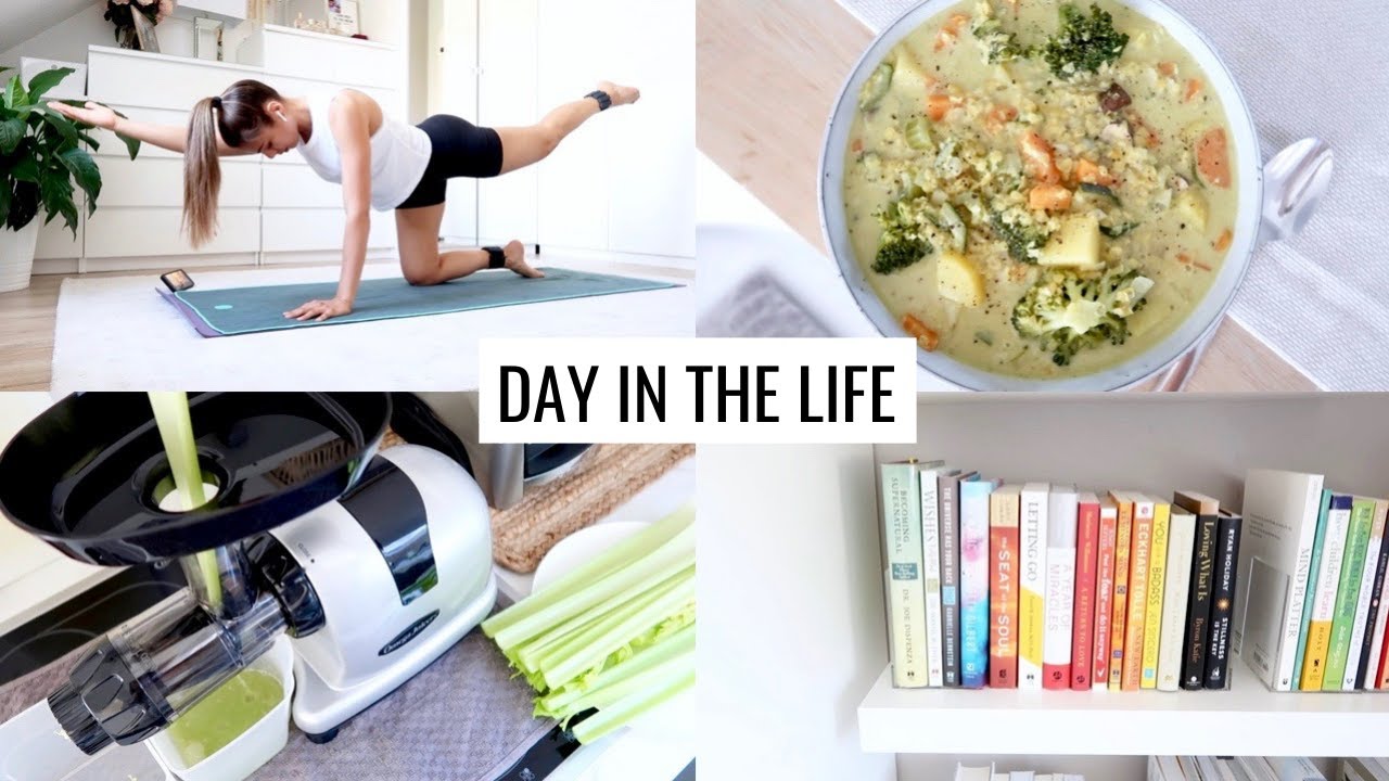 DAY IN THE LIFE AT HOME | What I’m Doing, Healthy Food & Staying Positive | Annie Jaffrey