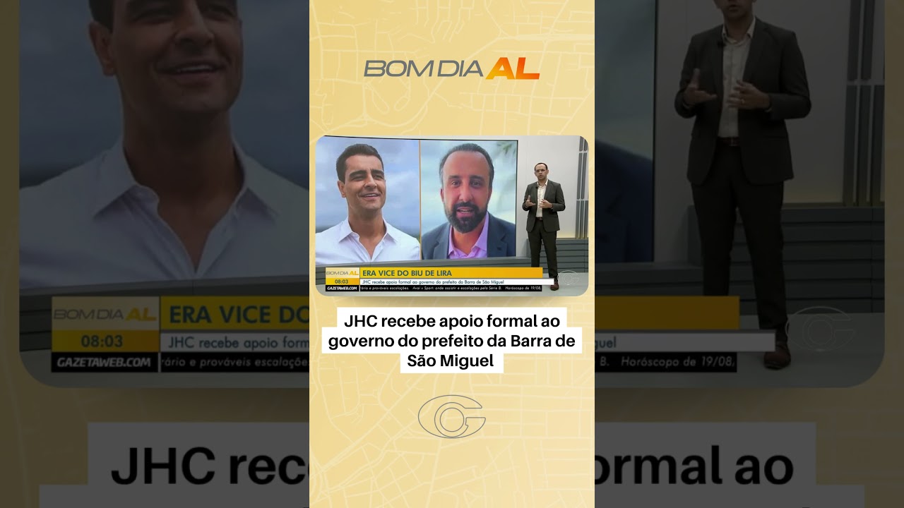 JHC recebe apoio formal ao governo do prefeito da Barra de São Miguel