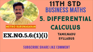11th Std BM Ex.5.6(1)(i) Find dy/dx for the Function xy= tan(xy)