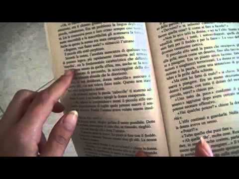 ASMR leggendo libro in italiano con voce delicata - reading an italian book with soft spoken tone