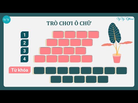 Cách tạo trò chơi ô chữ trên PowerPoint I VyVy Official