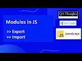 JavaScript ES6 Modules: Export, Import, Named vs Default (JS for QA)