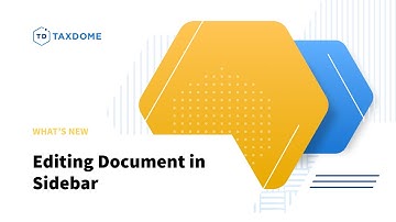 Editing Document in Sidebar