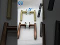Modern Contemporary Black Knurled Hollow Stainless Steel Door Lever Handle