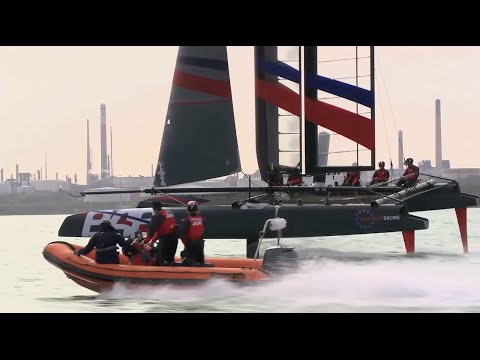 Being part of Ben Ainslie Racing with Giles Scott