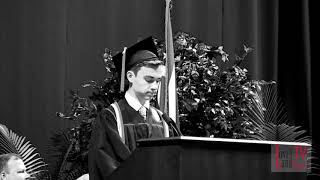 2018 Class Vice President Joshua Badzik at Loveland High School Commencement