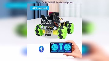 A must-have product! Keyestudio Micro bit 4WD Mecanum With Board Robot Car V2.0 With Python Langua