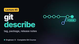 Git Release Workflow: Tags, git describe, git archive and git shortlog | Git Course L45