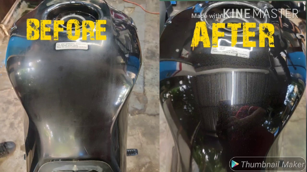 honda unicorn tank How to clean and polishing your bike like