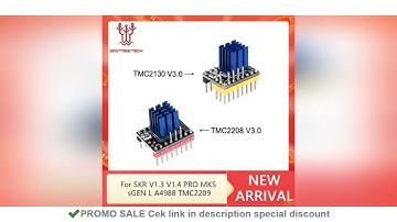 BIGTREETECH TMC2130 V3.0 SPI TMC2208 UART Stepper Motor Driver 3D Printer Parts for SKR V1.3 V1.4 PR