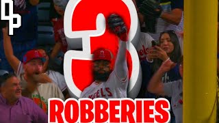 Jo Adell robs 3 HOME RUNS in the SAME game 🔥 (SEA @ LAA 04/04/2026)