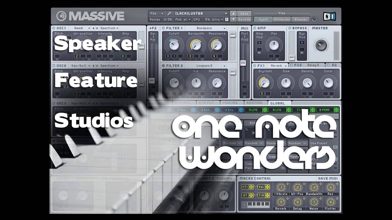 Massive Preset Soundbank - One Note Wonders by Speaker Feature Studios