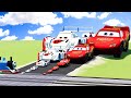 Big Small Cars 2 Shu Todoroki Vs Big Small Mcqueen Vs Thomas The Train BeamNG Drive 